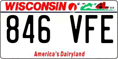 WI license plate 846VFE