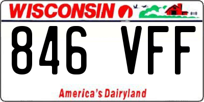 WI license plate 846VFF
