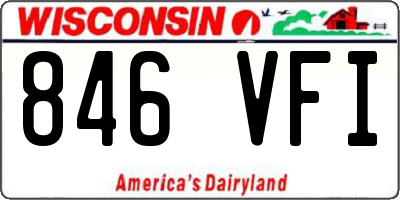 WI license plate 846VFI