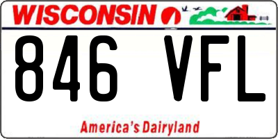 WI license plate 846VFL