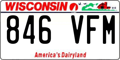WI license plate 846VFM