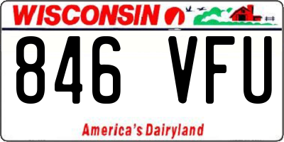 WI license plate 846VFU