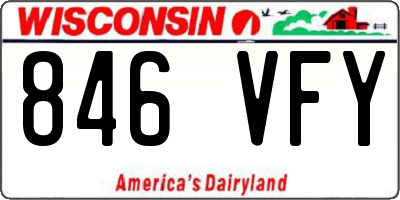 WI license plate 846VFY