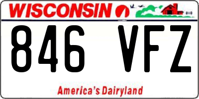 WI license plate 846VFZ