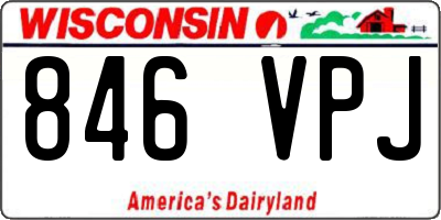 WI license plate 846VPJ