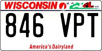 WI license plate 846VPT