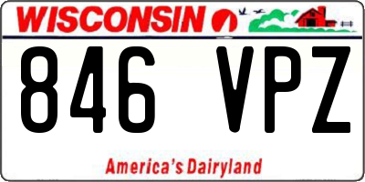 WI license plate 846VPZ