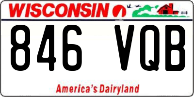 WI license plate 846VQB