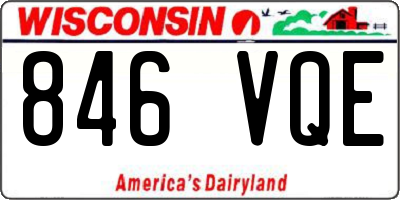 WI license plate 846VQE