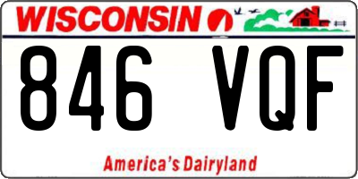 WI license plate 846VQF