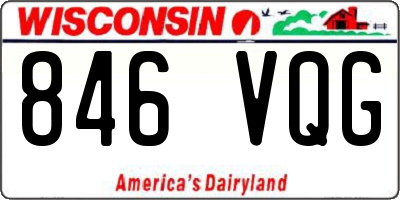 WI license plate 846VQG