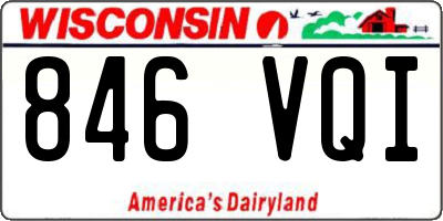 WI license plate 846VQI