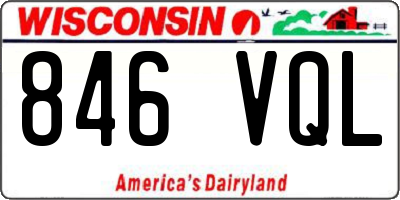 WI license plate 846VQL