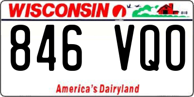 WI license plate 846VQO