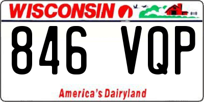 WI license plate 846VQP
