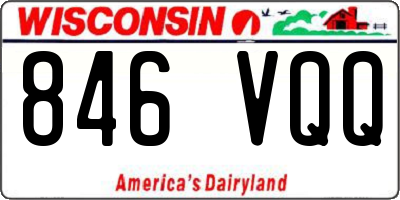 WI license plate 846VQQ