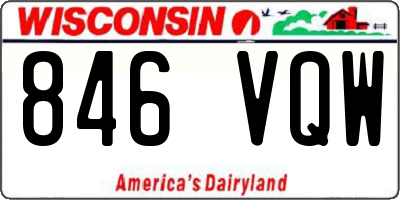 WI license plate 846VQW