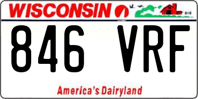 WI license plate 846VRF