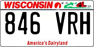 WI license plate 846VRH