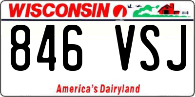 WI license plate 846VSJ