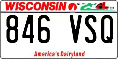 WI license plate 846VSQ