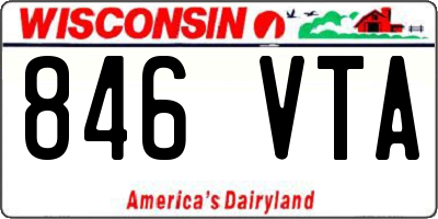 WI license plate 846VTA