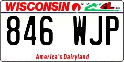 WI license plate 846WJP