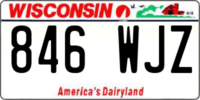 WI license plate 846WJZ