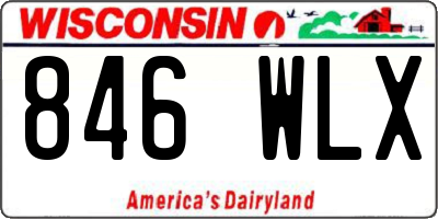 WI license plate 846WLX