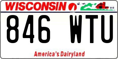 WI license plate 846WTU