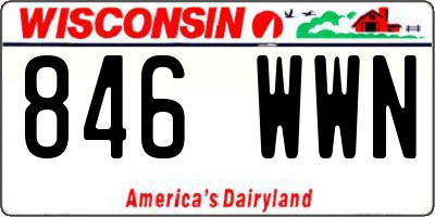 WI license plate 846WWN