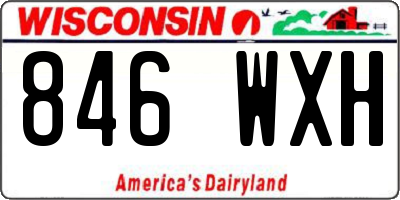 WI license plate 846WXH