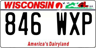 WI license plate 846WXP