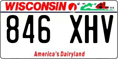 WI license plate 846XHV
