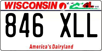 WI license plate 846XLL