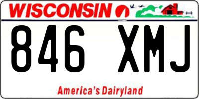 WI license plate 846XMJ