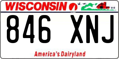 WI license plate 846XNJ