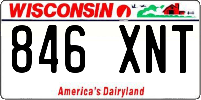 WI license plate 846XNT