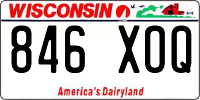 WI license plate 846XOQ
