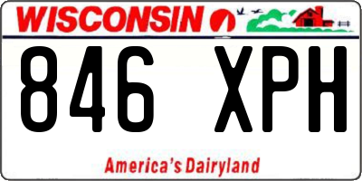 WI license plate 846XPH