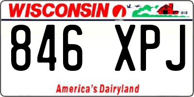 WI license plate 846XPJ