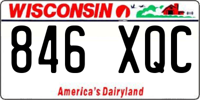 WI license plate 846XQC