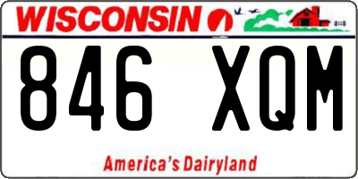 WI license plate 846XQM