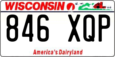 WI license plate 846XQP