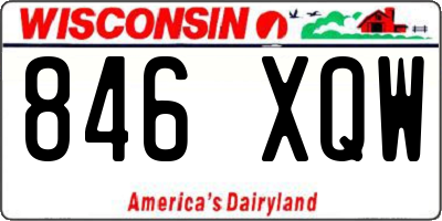 WI license plate 846XQW