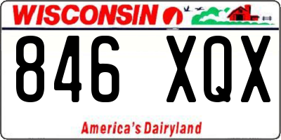 WI license plate 846XQX