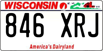 WI license plate 846XRJ