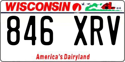 WI license plate 846XRV