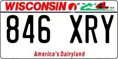 WI license plate 846XRY