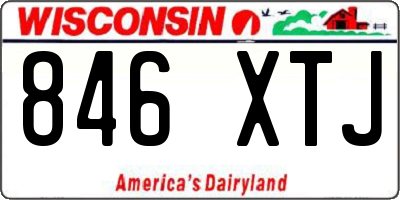 WI license plate 846XTJ